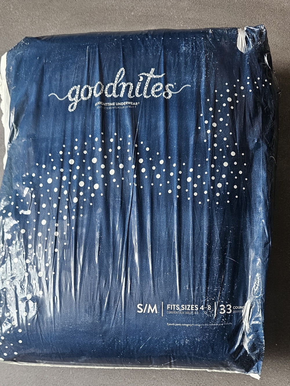 Goodnites Nighttime Underwear - S/M Fits Sizes 4-8